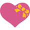 Heart With Ribbon emoji on Google